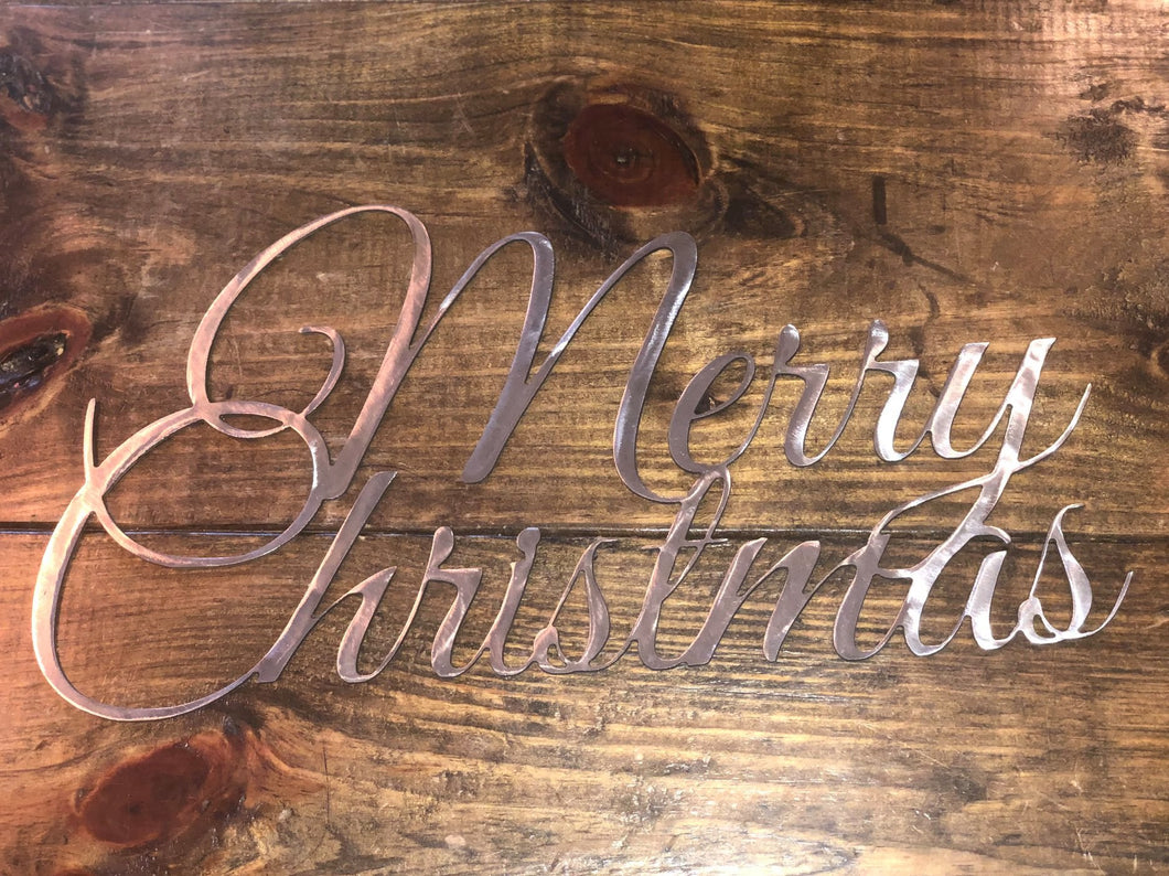 Metal Sign: Merry Christmas - Click for Info on How to Custom Order