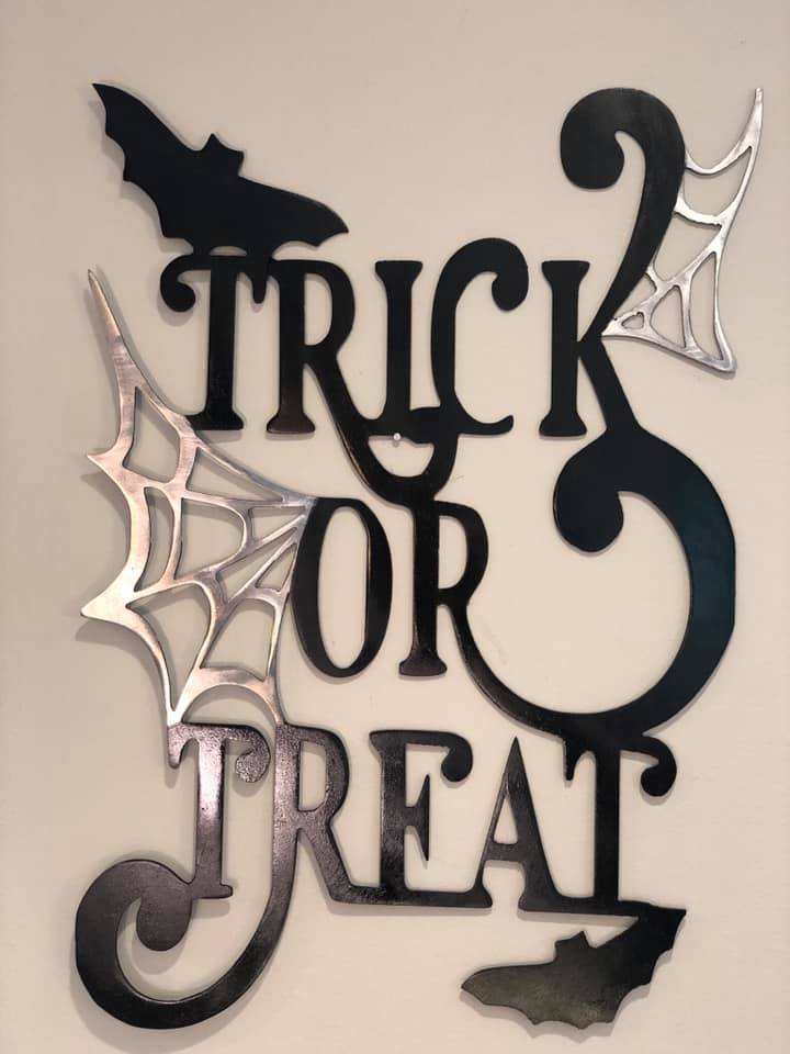 Metal Sign: Trick or Treat - Click for Info on How to Custom Order